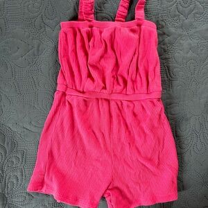Old Navy Girls Pink Ribbed Romper